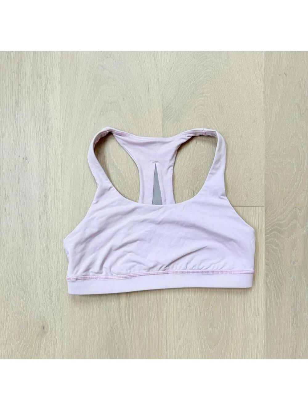 Lululemon Light Pink Racerback Sports Bra Size 8 Ballerina Pilates
